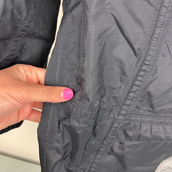 L.L. Bean Kids Trail Model Rain Jacket Black 4T - Picture 12 of 13